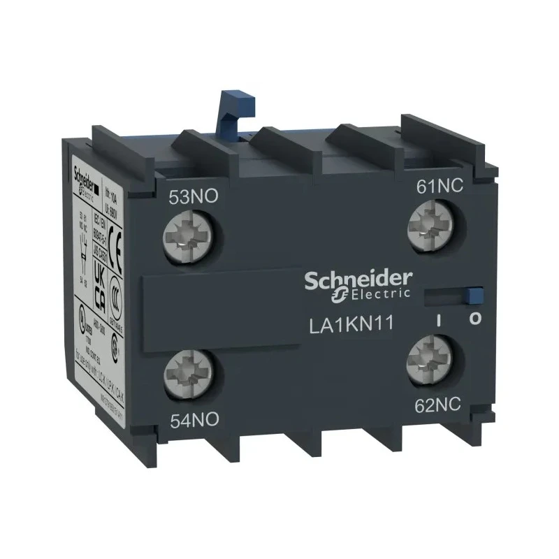 Schneider Electric Auxiliary Contact, 2 Contact 2 NO, TeSys CA Series, DIN Rail Mount, Screw Terminal, 10 A, 600 V AC LA1KN20
