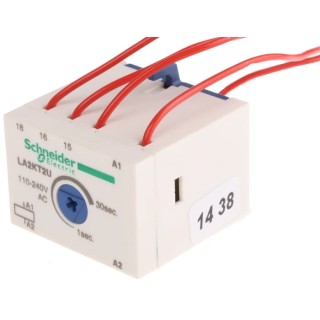 Schneider Electric Contactor Timer TeSyS CA Electronic Timer On Delay Relay Output LA2KT2U