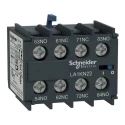 Schneider Electric Auxiliary Contact, 4 Contact, 4 NO, TeSyS CA Series, Front Mount, 10 A, 600V AC, LA1KN40