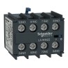 Schneider Electric Auxiliary Contact, 4 Contact, 4 NO, TeSyS CA Series, Front Mount, 10 A, 600V AC, LA1KN40