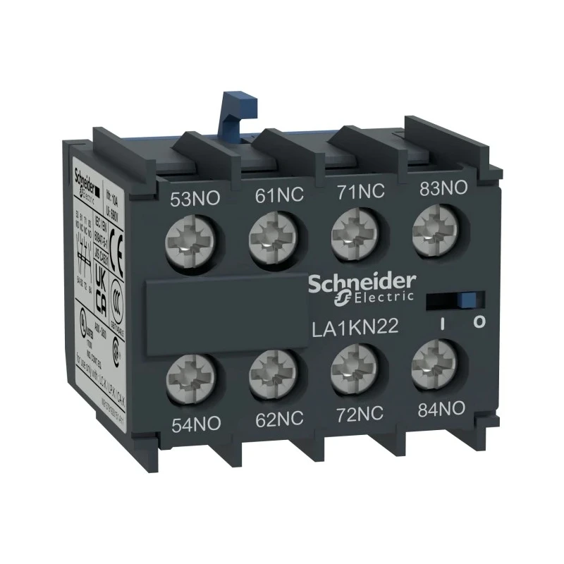 Schneider Electric Auxiliary Contact 4 Contact 2 NC 2 NO Screw Clamp, 10 A, 690 V ac, Front Mounting LA1KN22
