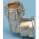 RS PRO Brass Pipe Fitting 1 In BSP Female Compression Coupler 28 mm Female BSP 761-086