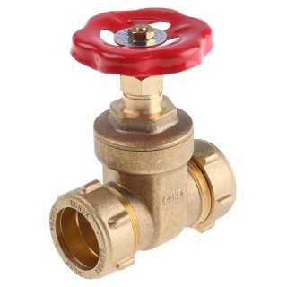 Conex-Banninger Brass Gate Valve 1.1 in Inlet and Outlet Port Size, 5 Bar Maximum Operating Pressure HH-1042500--