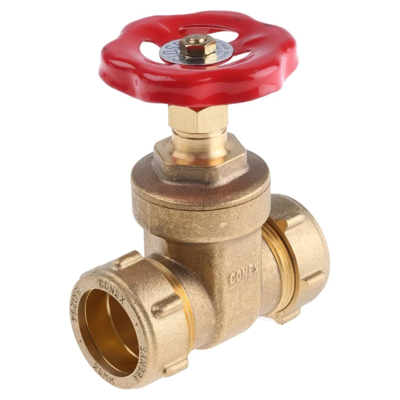 Conex-Banninger Brass Gate Valve 1.1 in Inlet and Outlet Port Size, 5 Bar Maximum Operating Pressure HH-1042500--