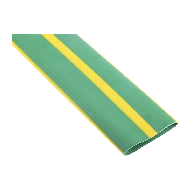 RS PRO Halogen Free Heat Shrink Tubing Yellow Green 38.1 mm Diameter 1.2 m Length 2:1 Ratio 268-5057