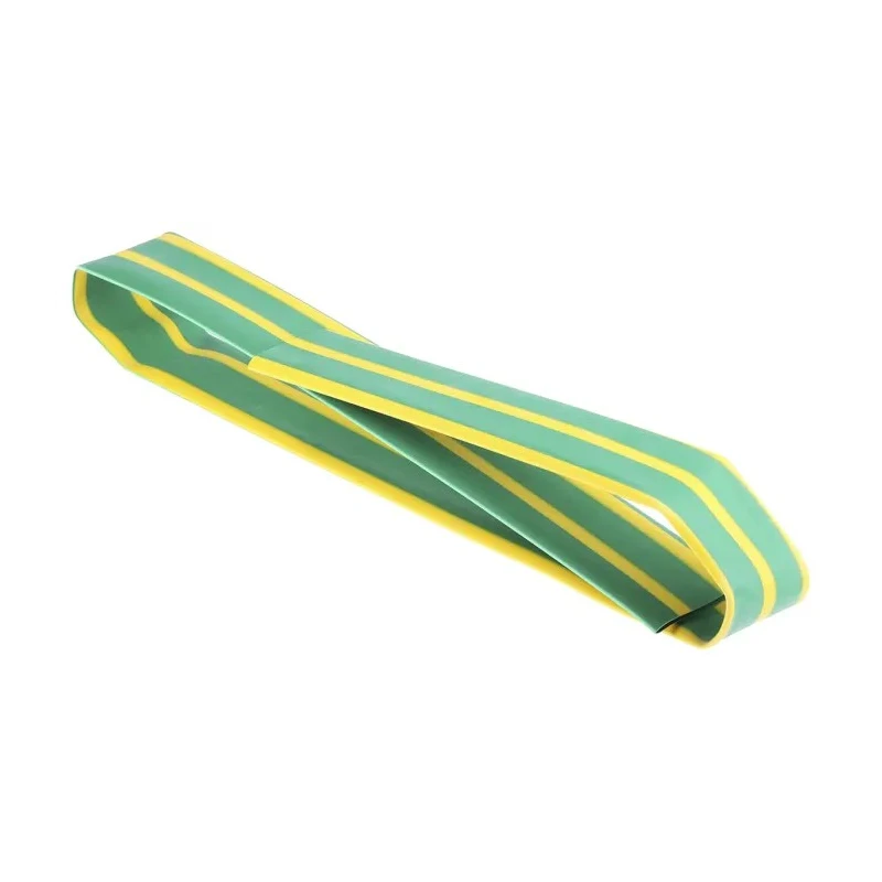 RS PRO Halogen Free Heat Shrink Tubing Yellow Green 38.1 mm Diameter 1.2 m Length 2:1 Ratio 268-5057