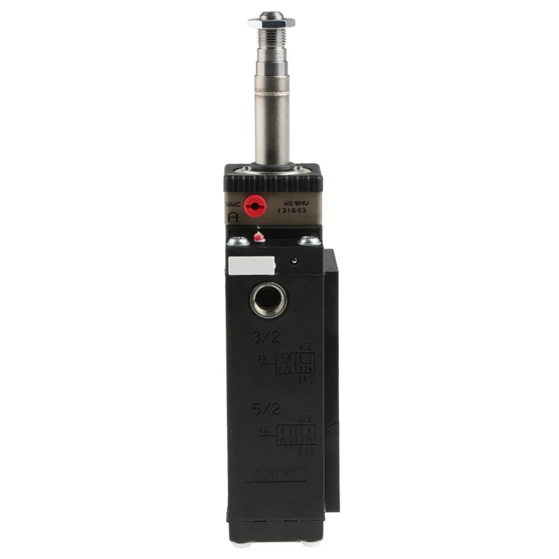 Burkert Pneumatic Solenoid Valve Pilot/Spring 1/4 in G NAMUR Manifold Threaded Mount Type Wall DIN Rail 24V ac/dc 133046