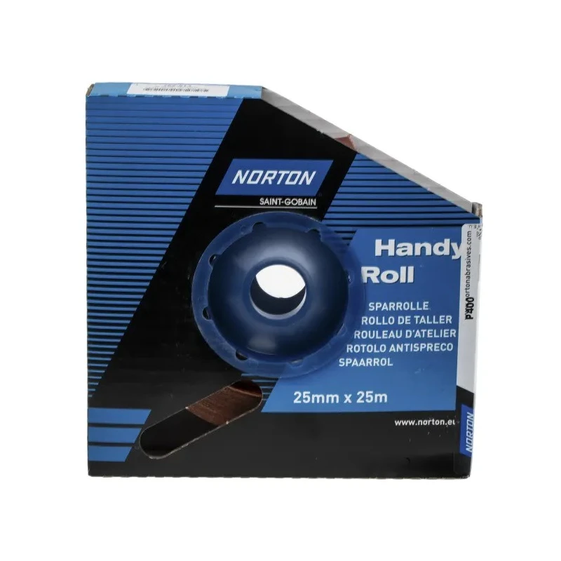 Norton Abrasive Paper Cloth Roll Aluminium Oxide P400 Grit Very Fine Grade 25m x 25mm 63642531793