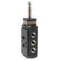 Burkert Pneumatic Solenoid Valve Pilot/Spring 1/4 in G NAMUR Manifold Threaded Mount Type Wall DIN Rail 24V ac/dc 133046
