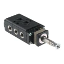Burkert Pneumatic Solenoid Valve Pilot/Spring 1/4 in G NAMUR Manifold Threaded Mount Type Wall DIN Rail 24V ac/dc 133046
