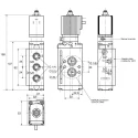 Burkert Pneumatic Solenoid Valve Pilot/Spring 1/4 in G NAMUR Manifold Threaded Mount Type Wall DIN Rail 24V ac/dc 133046