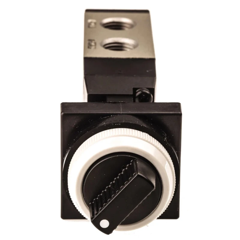 SMC Twist Selector Pneumatic Manual Control Valve VFM300 Series Rc 1/4 Thread 5 Ports 5/2 Function Aluminium VFM350-02-34B