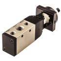 SMC Twist Selector Pneumatic Manual Control Valve VFM300 Series Rc 1/4 Thread 5 Ports 5/2 Function Aluminium VFM350-02-34B