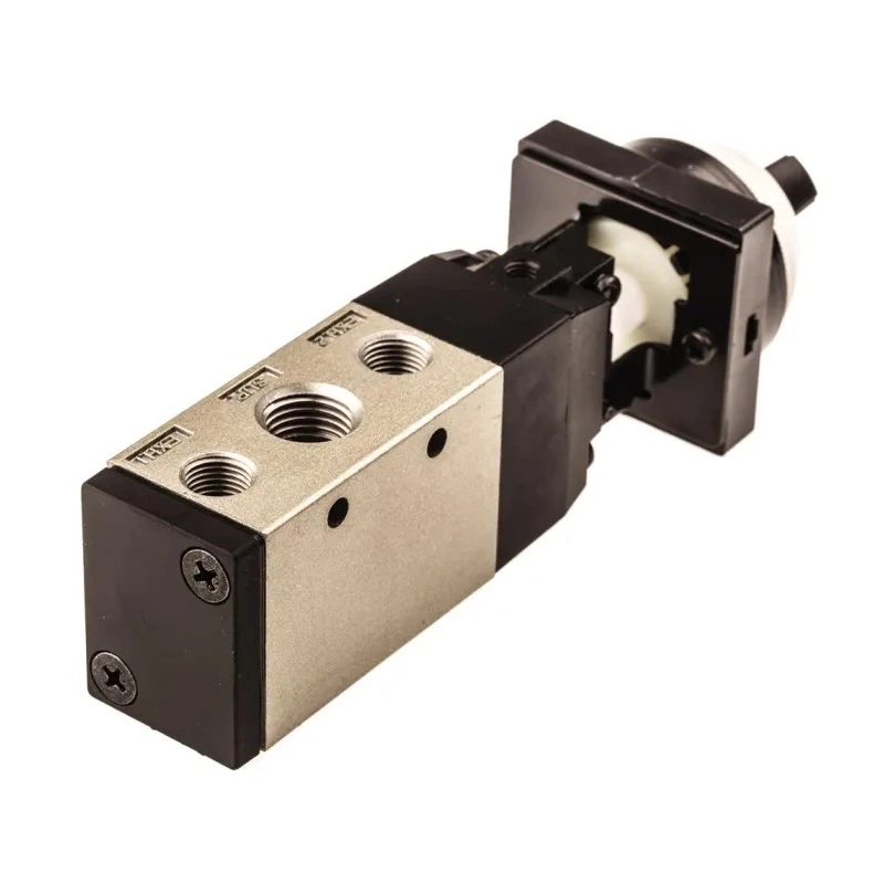 SMC Twist Selector Pneumatic Manual Control Valve VFM300 Series Rc 1/4 Thread 5 Ports 5/2 Function Aluminium VFM350-02-34B