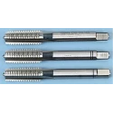 Dormer Metric Standard Hand Tap Set M7 Thread Size, Straight Flute, HSS Material, 3 Piece Set E100M7NO8
