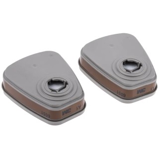 3M Gas Filter for Use with 3M 6000 Series Respirator Bayonet Connection Grey EN 14387:2004 6051