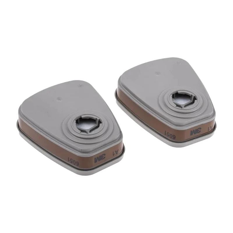 3M Gas Filter for Use with 3M 6000 Series Respirator Bayonet Connection Grey EN 14387:2004 6051