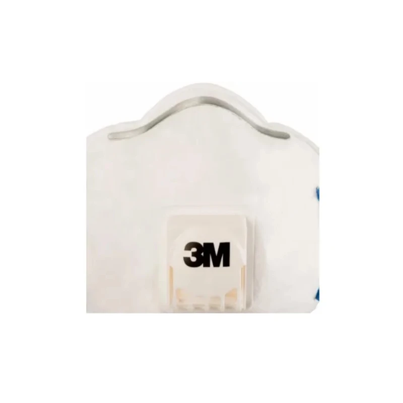 3M Disposable FFP2 Face Mask 8000 Series, 10 Per Pack, Adjustable Nose Clip, White FFP2