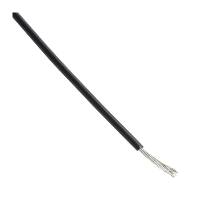 Alpha Wire Hook Up Wire PVC Series Black, 24 AWG, 7x0.20 mm Strands, 1.42 mm Diameter, 30 m Length, 300V, Flame 7130 BK005
