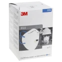 3M Disposable FFP2 Face Mask 8000 Series, 10 Per Pack, Adjustable Nose Clip, White FFP2