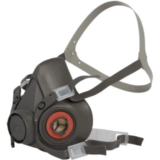 3M Respirator Mask Half Mask Large Size Thermoplastic Elastomer 6000 Series 6300