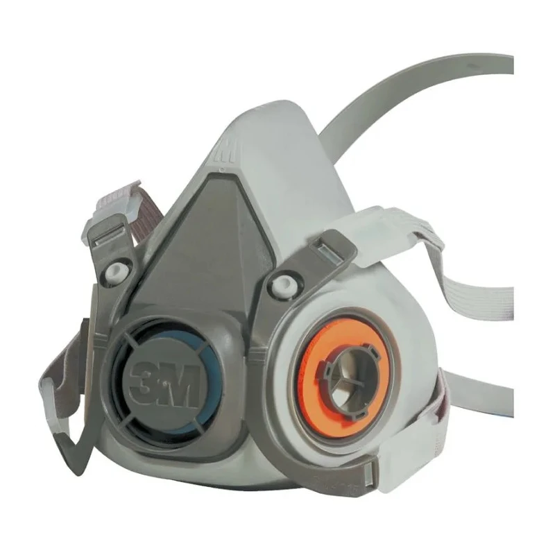 3M Respirator Mask Half Mask Large Size Thermoplastic Elastomer 6000 Series 6300