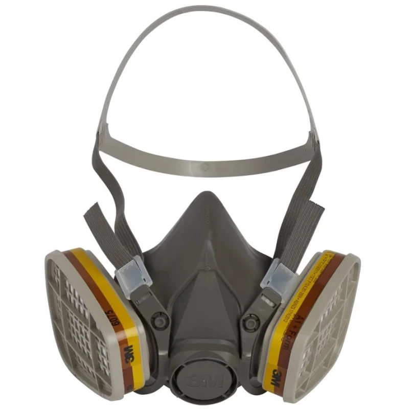 3M Respirator Mask Half Mask Large Size Thermoplastic Elastomer 6000 Series 6300