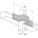 Unistrut Stainless Steel U Shape Bracket 21 x 41 mm P 4047 SS