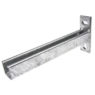 Unistrut Steel Hot Dip Galvanised Cantilever Arm 300 mm Length 135 mm Base Height 45 mm Base Width P 2663 300