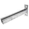 Unistrut Steel Hot Dip Galvanised Cantilever Arm 300 mm Length 135 mm Base Height 45 mm Base Width P 2663 300