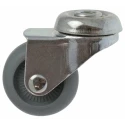 Guitel Hervieu Swivel Castor with 30 kg Load Capacity, 42 mm Rubber Wheel, Pressed Steel Frame 311507