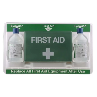 RS PRO First Aid Kit for 10 Person Wall Mounted Station 51x29x7 cm 764-445