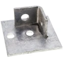 Unistrut Steel Base Plate 41mm Width 100mm Length Hot-Dip Galvanised P 2072 S1