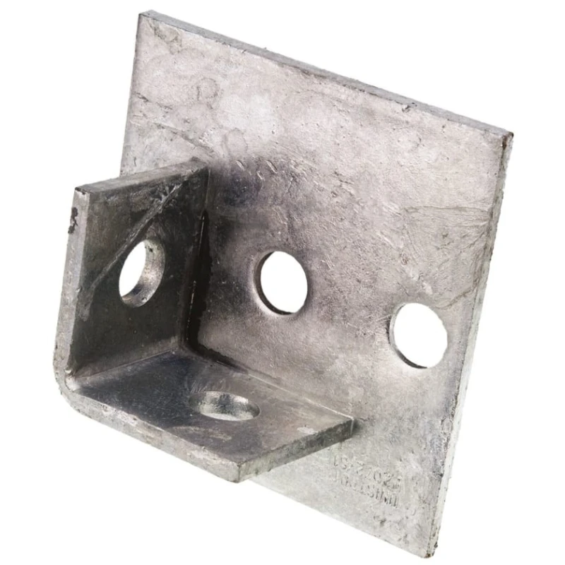 Unistrut Steel Base Plate 41mm Width 100mm Length Hot-Dip Galvanised P 2072 S1