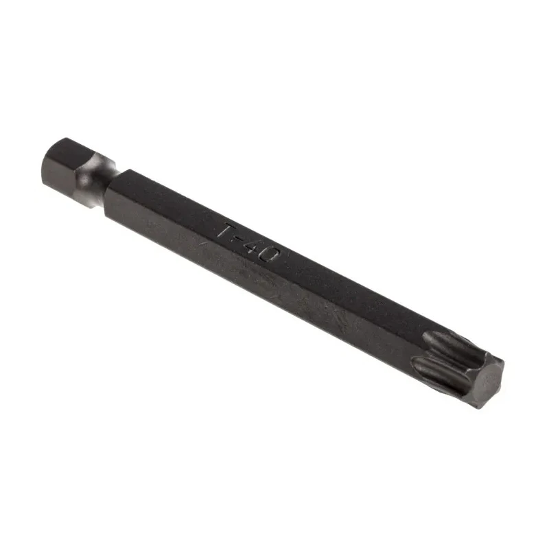 RS PRO Screwdriver Bit 6.35 mm Hex Drive, T40 Size, 70 mm Overall Length 769-147