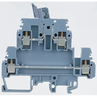 Entrelec SNA Series DIN Rail Terminal Block Grey, 4mm² Cable CSA, 2-Level, 10A, Screw Termination 1SNA115561R1500