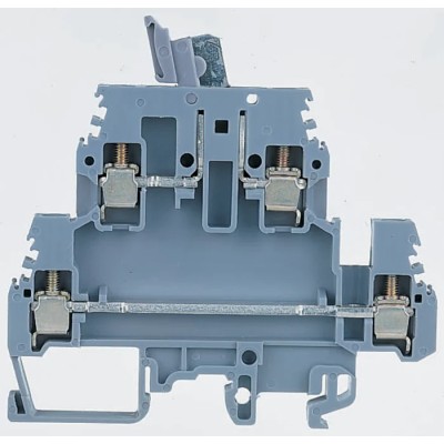 Entrelec SNA Series DIN Rail Terminal Block Grey, 4mm² Cable CSA, 2-Level, 10A, Screw Termination 1SNA115561R1500