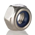 RS PRO Plain Stainless Steel Locknut M4 with Nylon Insert, DIN 985, 7mm Width, 5mm Overall Height 767-810