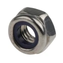 RS PRO Plain Stainless Steel Nylon Insert Locknut M6, 10mm Width, 6mm Height, DIN 985 767-832