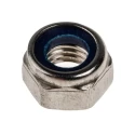RS PRO Stainless Steel Plain Locknut M8 Nylon Insert 13mm Width 8mm Height DIN 985 767-848