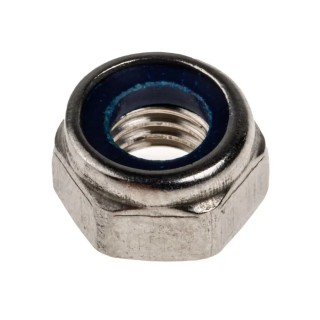RS PRO Stainless Steel Plain Locknut M8 Nylon Insert 13mm Width 8mm Height DIN 985 767-848