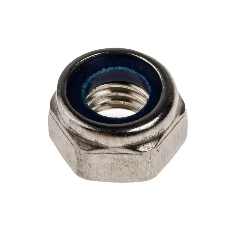 RS PRO Stainless Steel Plain Locknut M8 Nylon Insert 13mm Width 8mm Height DIN 985 767-848
