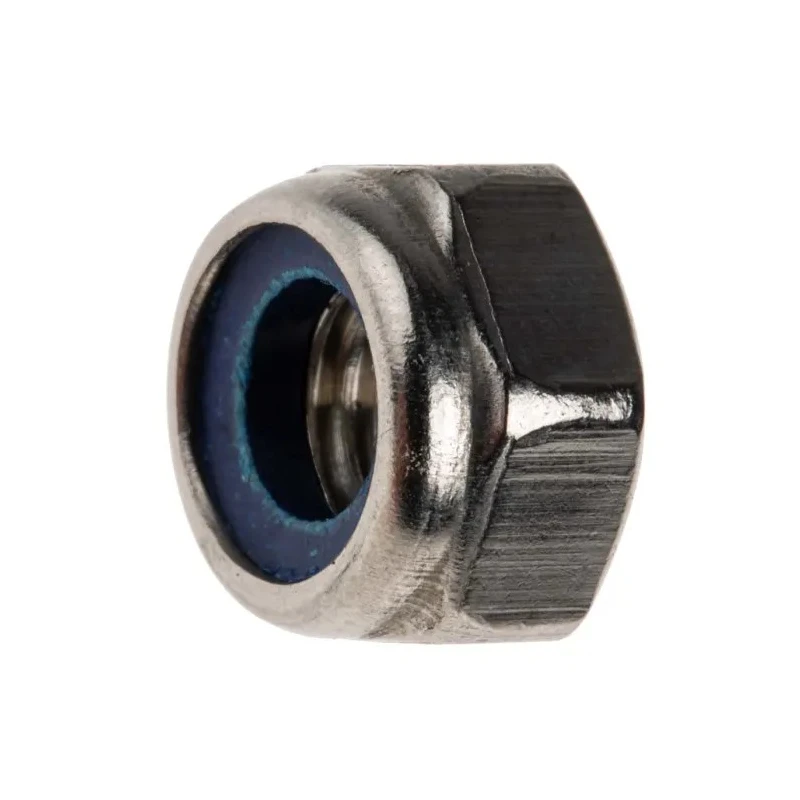 RS PRO Stainless Steel Plain Locknut M8 Nylon Insert 13mm Width 8mm Height DIN 985 767-848
