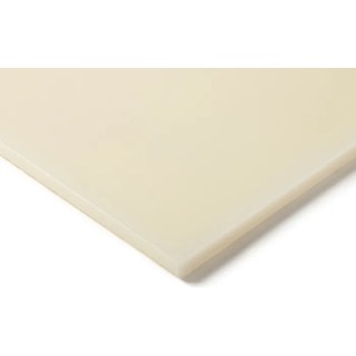 RS PRO Natural Polyamide Plastic Sheet 500 mm x 300 mm x 30 mm 770-103