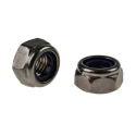 RS PRO Plain Stainless Steel Nylon Insert Locknut M10, 17mm Width, 10mm Height, DIN 985 767-854