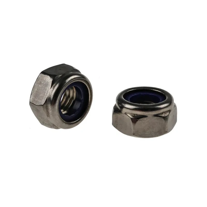RS PRO Plain Stainless Steel Nylon Insert Locknut M10, 17mm Width, 10mm Height, DIN 985 767-854