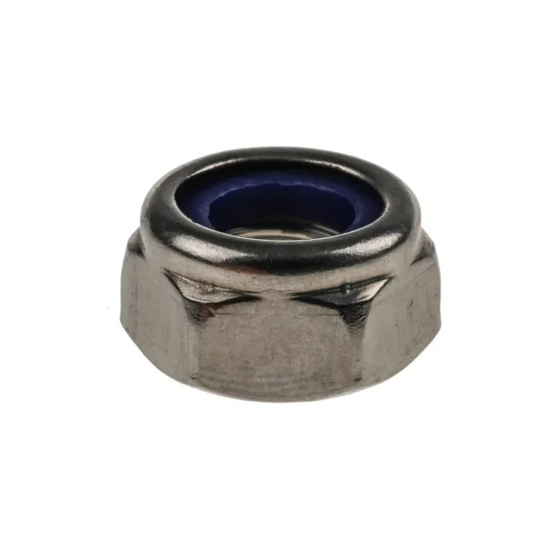 RS PRO Plain Stainless Steel Nylon Insert Locknut M10, 17mm Width, 10mm Height, DIN 985 767-854