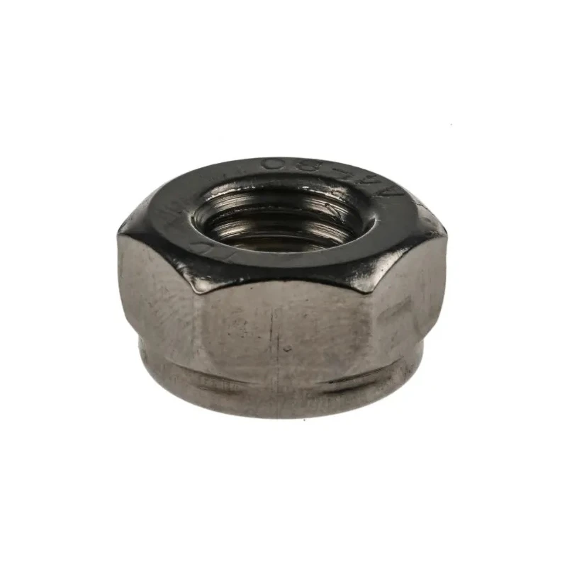 RS PRO Plain Stainless Steel Nylon Insert Locknut M10, 17mm Width, 10mm Height, DIN 985 767-854