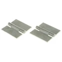 Pinet Aluminium Butt Hinge Rivet Fixing 50 mm x 50 mm x 3 mm Black Anodised 270-2764