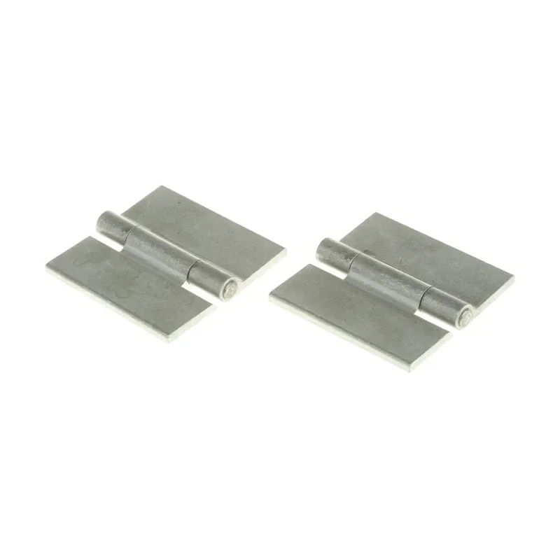 Pinet Aluminium Butt Hinge Rivet Fixing 50 mm x 50 mm x 3 mm Black Anodised 270-2764